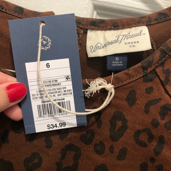 Denim cheetah dress - Picture 3 of 4